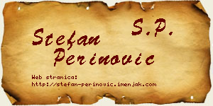 Stefan Perinović vizit kartica